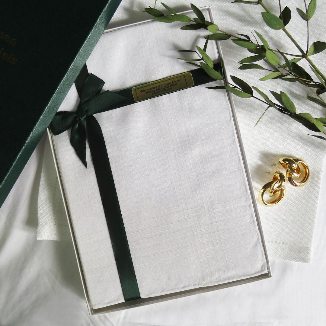 Irish Linen Gentlemen s Handkerchiefs Box of 6 Luxury Handkerchiefs